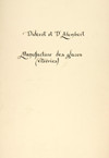 Manufacture des glaces. Planches de la Grande Encyclopédie ou Dictionnaire raisonné des Sciences, des Arts et des Métiers, par une société de Gens de Lettres. Contenant quarante sept planches, dont huit double.